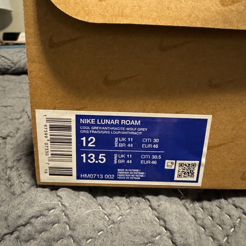 Nike Lunar Roam - Anthracite and Wolf Grey